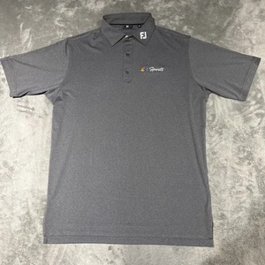 Camisa Polo Deportiva FootJoy NBC Para Hombres Grande Gris Golf Bordada Edición Tour - Imagen 1 de 8