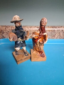 Vintage Mexikanische Pappmaché Volkskunst Figuren. Handarbeit. 7 Zoll groß - Bild 1 von 9