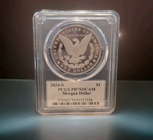 2024-S Proof Silver Morgan Dollar PR-70 DCAM PCGS (Ultra Morgan Label) - Picture 1 of 3