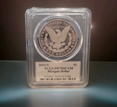 2024-S Proof Silver Morgan Dollar PR-70 DCAM PCGS (Ultra Morgan Label) - Image 1 of 3