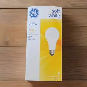 GE Soft White Light Bulb 200w A21 Bulb *New - Picture 1 of 1