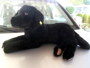 Vintage Steiff 2004 plush stuffed Black Labrador 22" - Picture 1 of 8