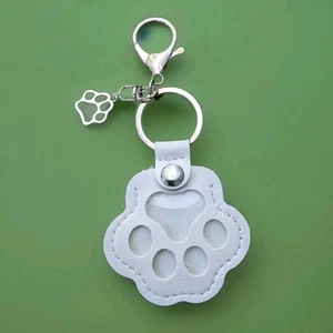 Pet Fur Keychain Keyring Bag Dog Cat Paw Pendant Hanging Purse Charm Memorial - Picture 1 of 6