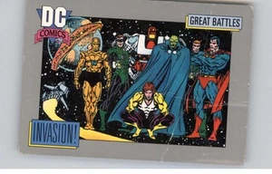 DC Comics Invasion 1991 Series 156 Martian Manhunter Superman Great Battles Card - Bild 1 von 2