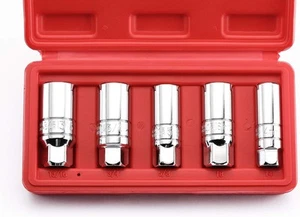 MIXPOWER 3/8-Inch Drive Spark Plug Socket Set, SAE & Metric, Non magnetic  - Foto 1 di 8