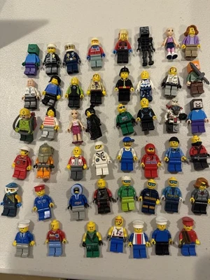 47 LEGO MINIFIG LOT mystery figure minifigure city town space female minecraft - Image 1 of 4