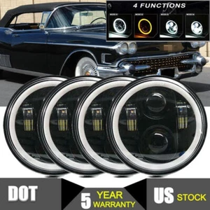 Faro LED HI/LO apto para Cadillac Fleetwood 1965-1974 4 piezas 5,75" 5-3/4 pulgadas - Imagen 1 de 12