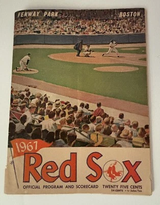 Tony Conigliaro Red Sox 1967 Program Hit By Pitch Rare Unscored Ex⚾️ - Image 1 of 4