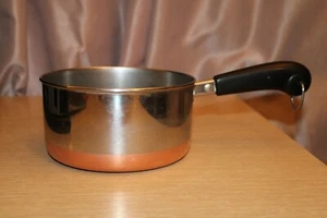 REVERE WARE 1801 1 1/2 Quart. Soßenpfanne Topf Kupfer plattiert Boden 00-b Indonesien - Bild 1 von 11