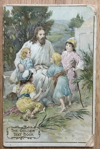 The Golden Text Books, Bible Facts, 1906, W A Wilde Co., Wm, Briggs, Miniature.  - Picture 1 of 8