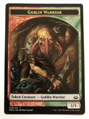 MTG Modern Masters 2017 Goblin Warrior Token 018/021 LP - Image 1 of 2