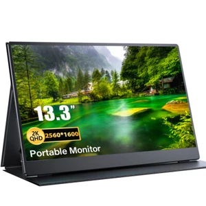 UPERFECT 13,3-calowy przenośny monitor 2K 2560x1600 ekran do gier na PS Xbox - Zdjęcie 1 z 7