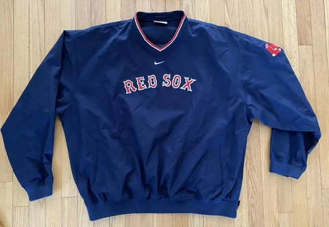 Nike Team Boston Red Sox MLB Baseball Embroidered Pullover Jacket Men’s XXL Cover