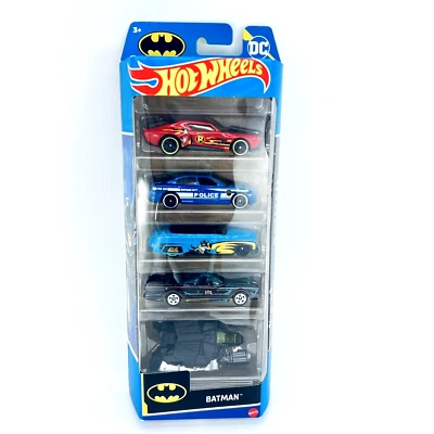 2022 Hot Wheels DC BATMAN 5-Pack Diecast Set Sealed - Image 1 of 4