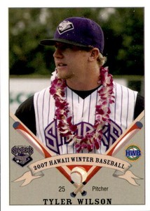 2007 Honolulu Sharks #35 Tyler Wilson Pensacola Florida FL Baseball Card