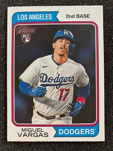 2023 Topps Heritage High Number #694 Miguel Vargas - Los Angeles Dodgers radiocontrol - Imagen 1 de 1