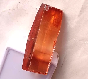 Certified 271.80Ct Natural Orange Zircon Rough Brazilian Mineral Loose Gemstone - Picture 1 of 9