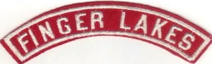 BOY SCOUT FINGER LAKES COUNCIL RED & WHITE HALF STRIP 1/2RW - Picture 1 of 1