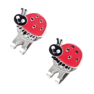 Protable Lady Bug Golf Ball Marker With Bonus Magnetic Hat Clip Golf Training - Picture 1 of 10