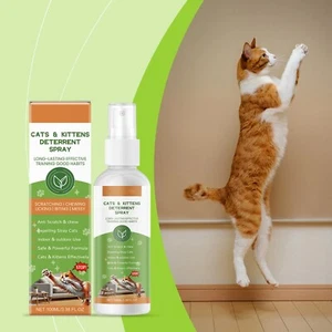 Cat Deterrent Spray Anti-Scratch Furniture Plant Behavior Training Aid Cat Spray - Picture 1 of 9
