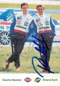 Sascha Maaßen Roland Asch - Autogrammkarte Motorsport Nissan - Picture 1 of 2