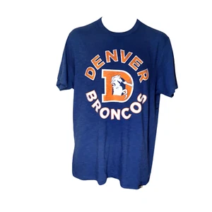 Denver Broncos T Shirt Size Medium '47 Blue 100% Cotton Franklin Tee New NFL - Picture 1 of 5