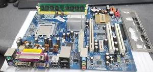 ASRock WOLFDALE1333-D667 mATX Motherboard w/ E2160 DC SLA8Z 1.8GHz CPU, 1GB, I/O - Picture 1 of 5