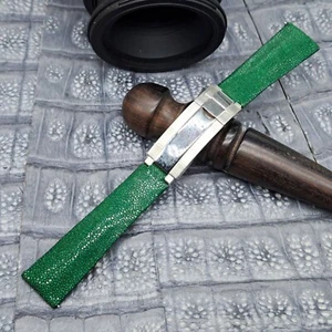 20mm/16mm Exotic Leather Watch Band Vintage Minimalist Design - Picture 1 of 9