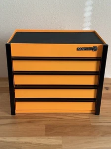 Matco Mini 4 Drawer Collectors Tool Box Miniature Tool Chest Orange - Picture 1 of 17