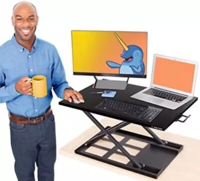 X-Elite Pro, Ergonomic Adjustable Height Standing Desk Converter for Home / Work - Image 1 of 4