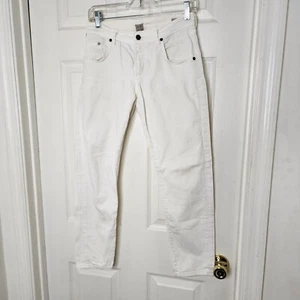 C of H Lennox Cropped Loose Fit White Jeans Womens 25 - Picture 1 of 12