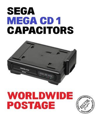 RUBYCON, NICHICON, PANASONIC ETC. Sega Mega CD1 Main Board Replacement Capacitors / 12 x SMD Cap Kit / Repair Kit