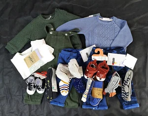 Baby Jungen Bekleidungspaket 15 Teile Gr.68 4-6 Months Hosen Pullover NEU - Bild 1 von 6