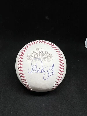 ST. LOUIS CARDENALES ADAM WAINWRIGHT BÉISBOL FIRMADO CERTIFICADO DE AUTENTICIDAD JSA SERIE MUNDIAL 2011 Foto 1 de 2