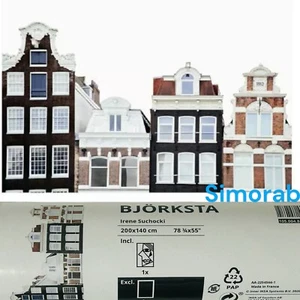 IKEA BJORKSTA  78 ¾x55" Amsterdam buildings Frame Not Included  105.004.84 New - Picture 1 of 2