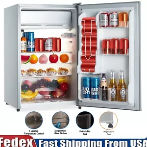 Mini Fridge Retro Refrigerator 4.3Cu Ft Single Door Compact For Office Dorm Home - Picture 1 of 13