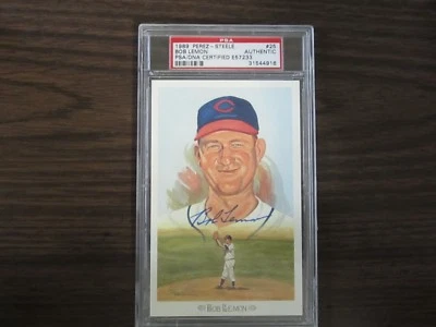 1989 Bob Lemon Autograph / Signed Perez Steele PSA/DNA Slabbed - Image 1 of 3
