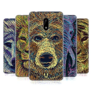 HEAD CASE DESIGNS SCRIBBLE ANIMAL FACES SOFT GEL CASE FOR NOKIA PHONES 1 - Picture 1 of 12