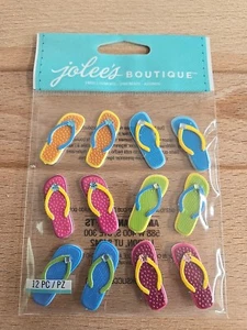 Jolee's Flip Flop Cabochons Scrapbooking Stickers - Picture 1 of 1