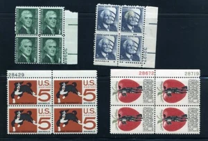 US Briefmarken postfrisch - 4 verschiedene Plattenblöcke à 4 Scott 1278 1280 1317 1307 Lot37 - Bild 1 von 1