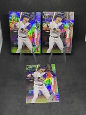 Christian Walker 3 Card lot 2020 Topps Chrome #27. 2x Prism Refractor, 1 Silver