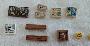 Lego 21310 Some Of The Printed Tiles For Old Fishing Store - Picture 1 of 4