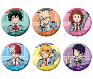 My Hero Academia Trading Can Badge Learn Class Set of 6 Japan - Picture 1 of 1