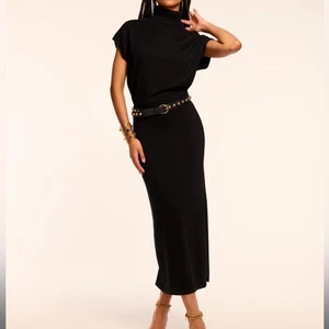 RAMY BROOK | NWT! Natalie Merino Turtleneck Midi Dress Size: Small - Picture 1 of 8