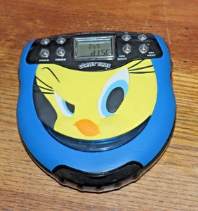 SOFTECH JS-5100 | *LOONEY TUNES* Tweety Personal CD Player Anti-Shock - TESTED - Picture 1 of 8