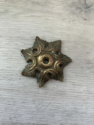 Antique brass ? Drawer decorative knob piece - Image 1 of 3
