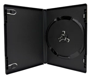 100 ULTRA PREMIUM STANDARD Black Single DVD Cases 14MM 90g - Picture 1 of 5