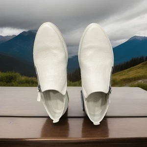 Ecco Gillian Side Zip White Damen Sneaker Größe 7 US / 38 EU / 5,5 UK - Bild 1 von 7