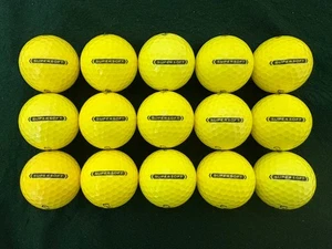 15 CALLAWAY SUPERSOFT YELLOW GOLF BALLS - MINT/NEAR MINT - NO LOGOS - SHOWN (B) - Picture 1 of 2