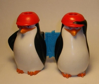 DreamWorks Pingüinos de Madagascar Pingüino Binoculares Juguete Usado 2014 McDonalds Foto 1 de 3